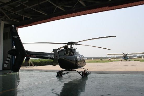 永翔通航新进首架Bell407GX直升机试飞成功