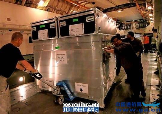 阳光动力太阳能飞机先遣物资抵达南京禄口机场 阳光动力太阳能飞机先遣物资抵达南京禄口机场