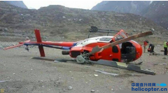 尼泊尔一直升机坠毁，飞行员奇迹幸存